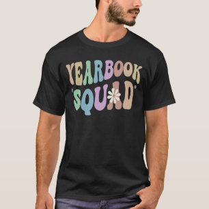Groovy YEARBOOK SQUAD Retro Literary Club Editor S T-Shirt