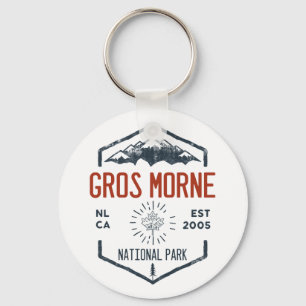 Gros Morne National Park Canada Vintage Distressed Key Ring