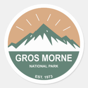 Gros Morne National Park Classic Round Sticker