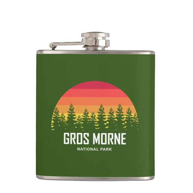 Gros Morne National Park Hip Flask (Front)