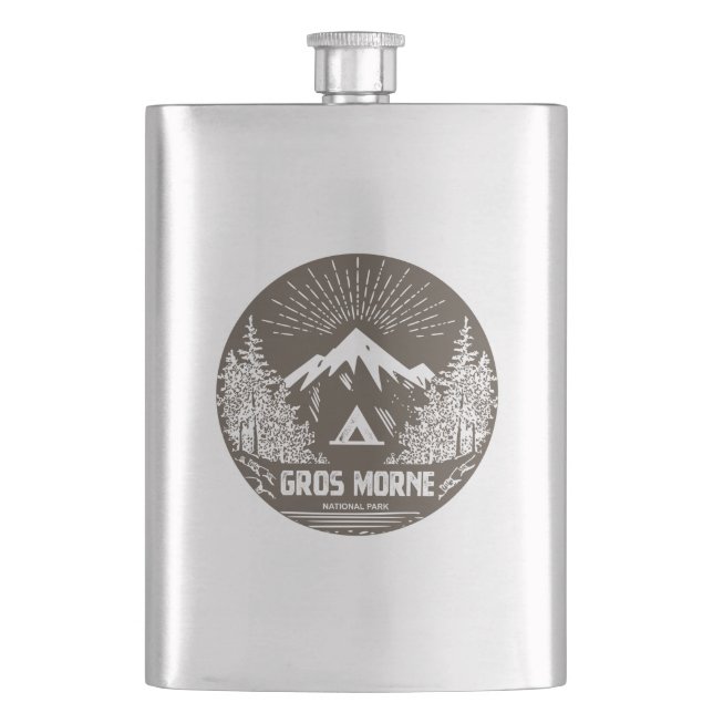Gros Morne National Park Hip Flask (Front)