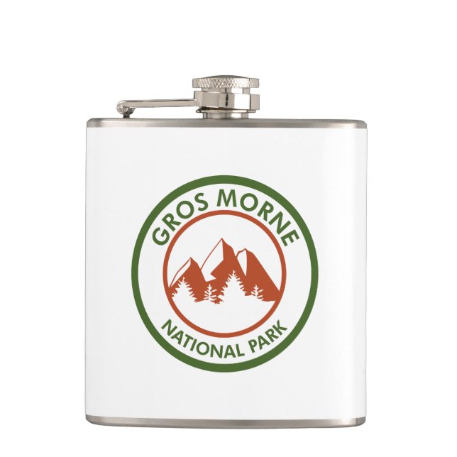 Gros Morne National Park Hip Flask (Front)