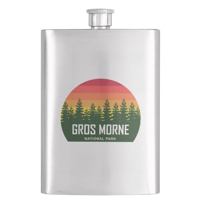 Gros Morne National Park Hip Flask (Front)