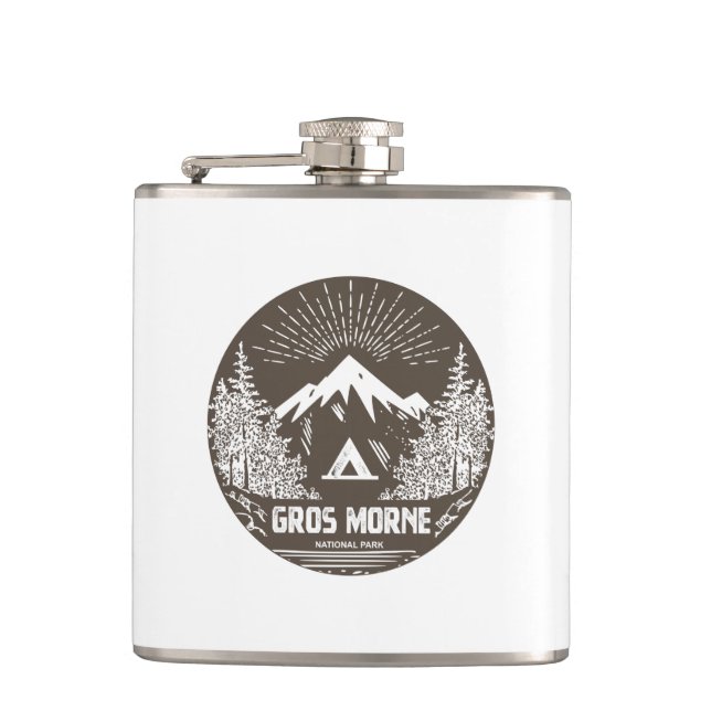 Gros Morne National Park Hip Flask (Front)