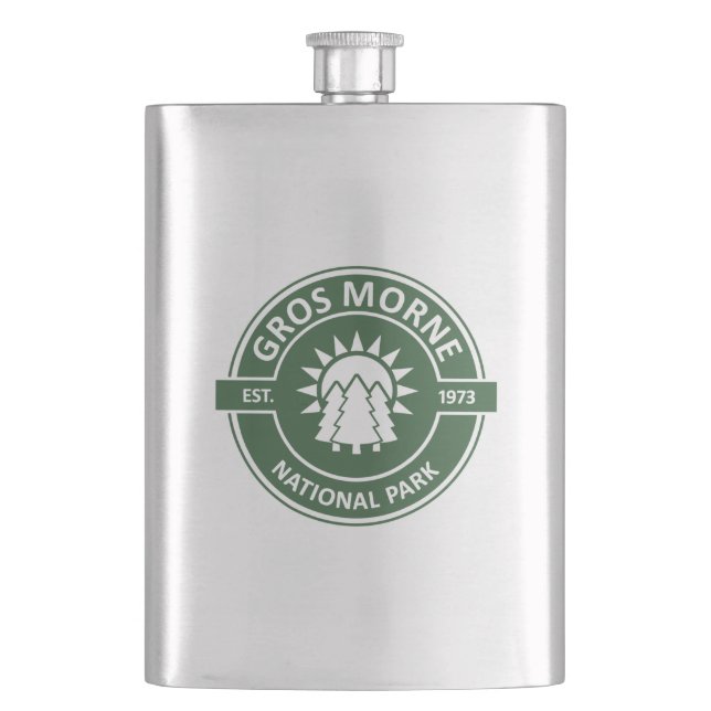 Gros Morne National Park Hip Flask (Front)