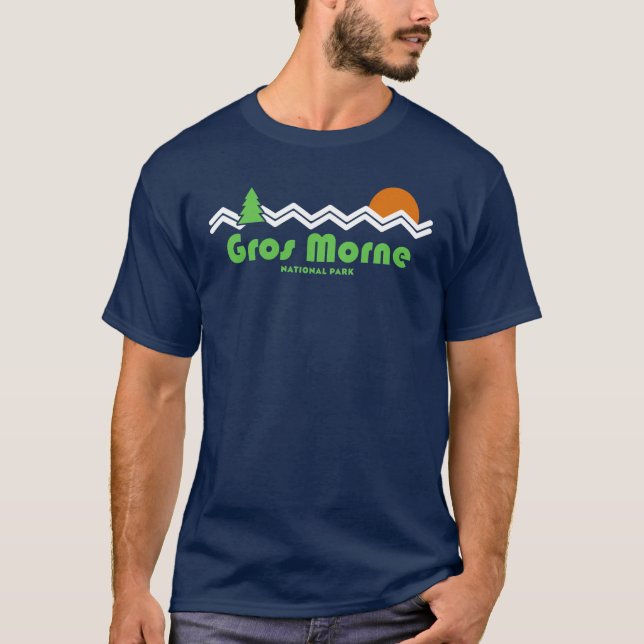 Gros Morne National Park Retro T-Shirt (Front)