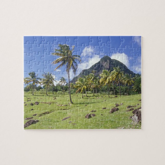 Gros Piton view along the historic trail in Jigsaw Puzzle (Horizontal)