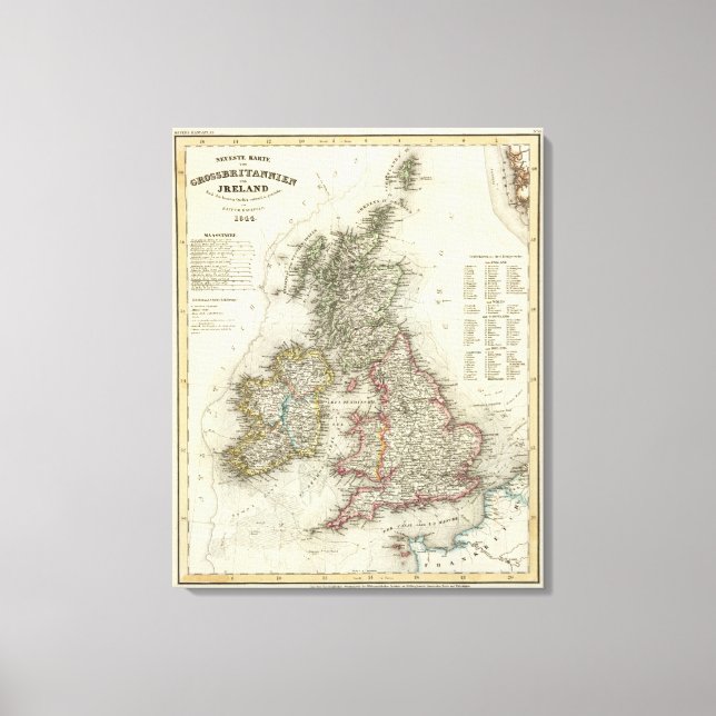 Grossbritannien, Ireland Canvas Print (Front)
