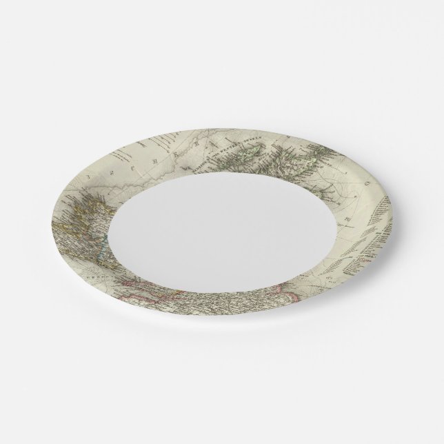 Grossbritannien, Ireland Paper Plate (Angled)