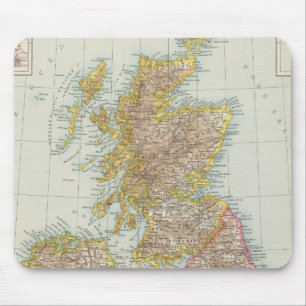 Grossbritannien, Irland - Map of UK, Ireland Mouse Pad