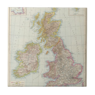 Grossbritannien, Irland - Map of UK, Ireland Tile