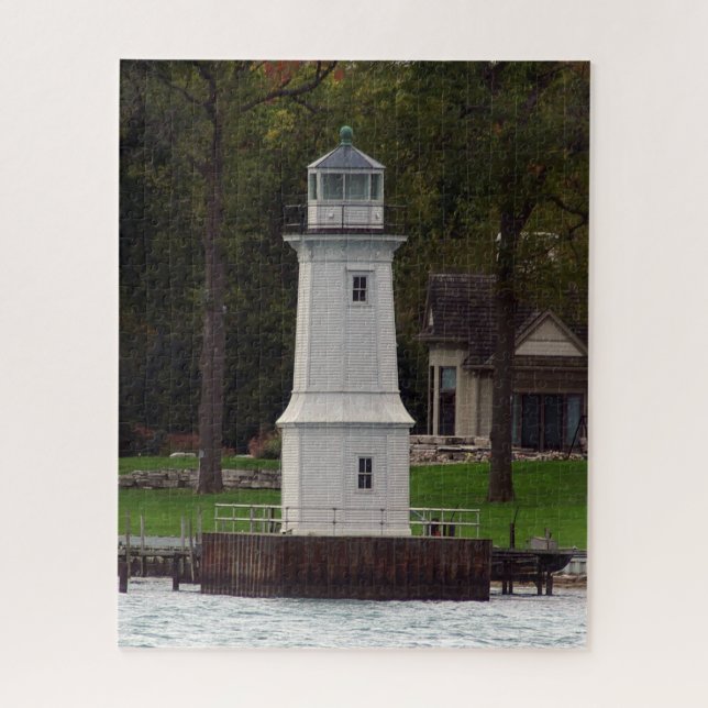 Grosse Ile North Channel Front Range Light Jigsaw Puzzle (Vertical)
