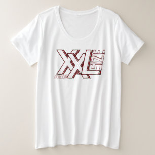 Grösse XXL - SIZE XXL - my Number  Designerschrift Plus Size T-Shirt