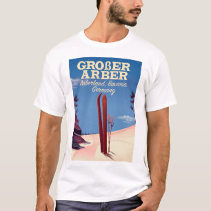 Großer Arber, Arberland, Bavarian German ski T-Shirt