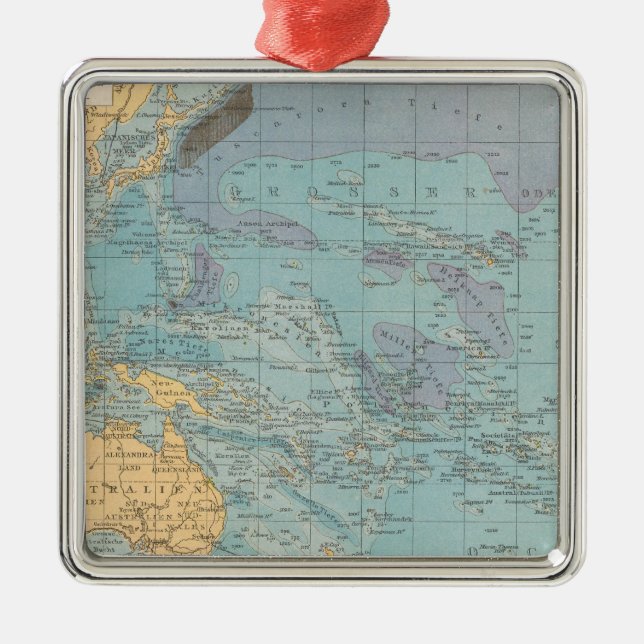 Grosser Ocean Metal Tree Decoration (Front)