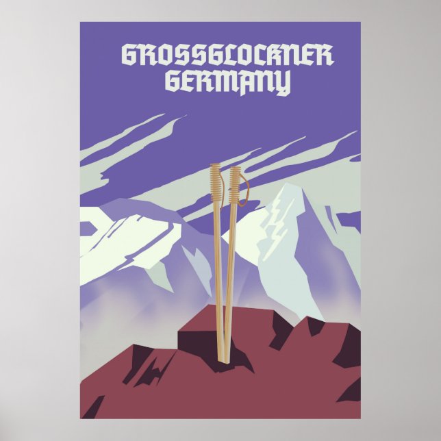 Grossglockner Germany mountain poster. Poster (Front)