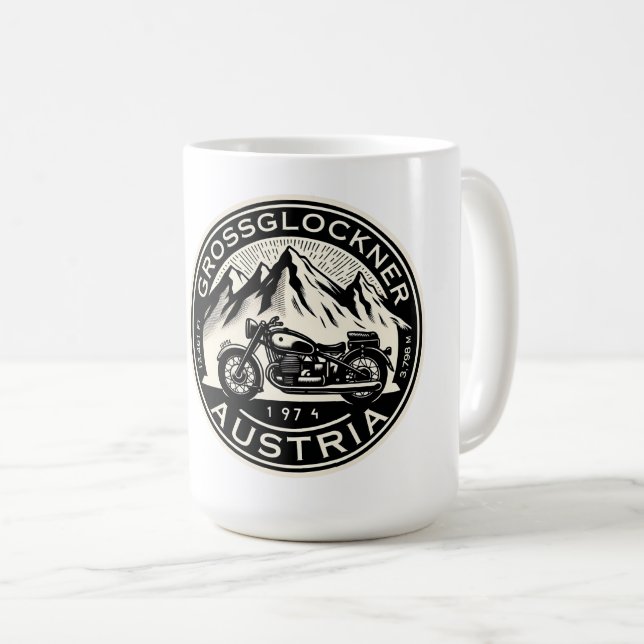 Grossglockner High Alpine Road austrian alps moto Coffee Mug (Front Right)