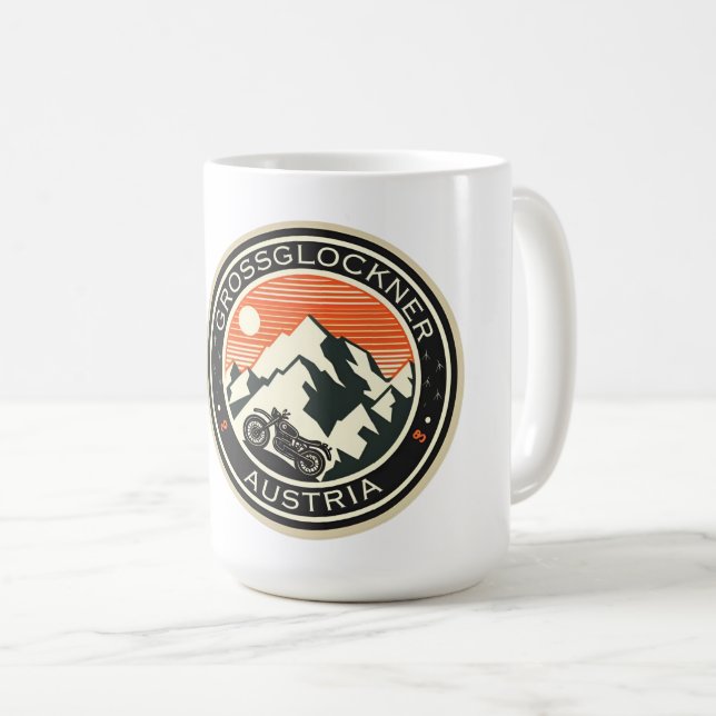 Grossglockner High Alpine Road austrian alps moto Coffee Mug (Front Right)