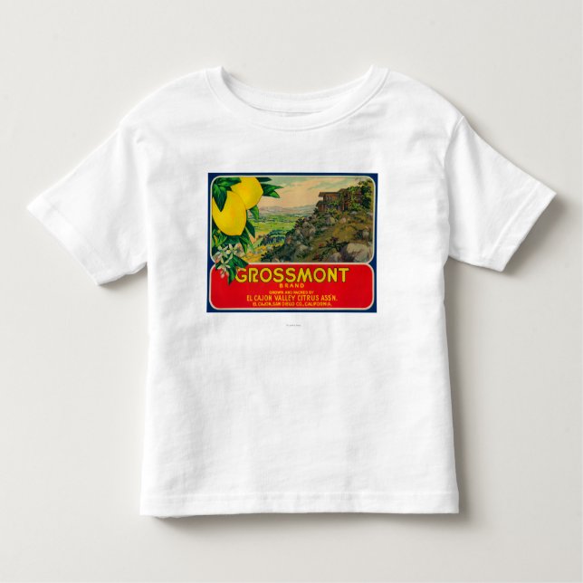 Grossmont Lemon LabelEl Cajon, CA Toddler T-Shirt (Front)