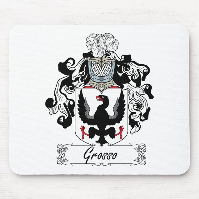 Grosso Family Crest Mouse Pad (Front)