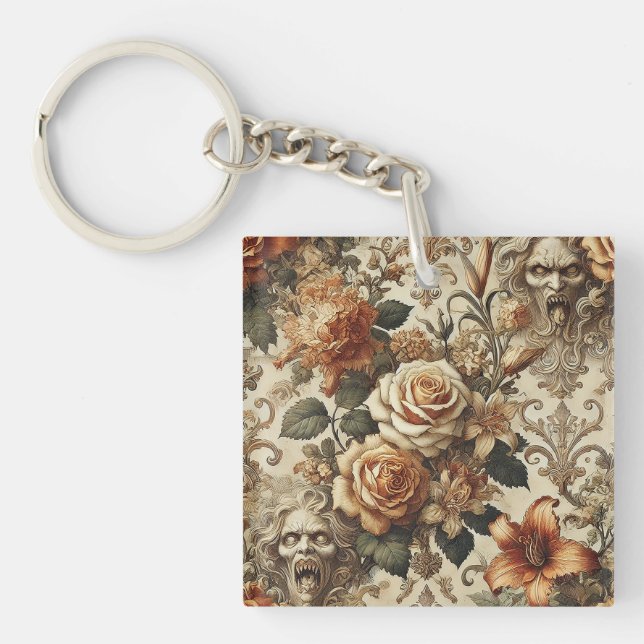 Grotesque Elegance – Gothic Victorian  Key Ring (Front)