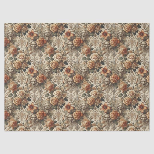 Grotesque Elegance – Gothic Victorian  Tissue Paper (Front)