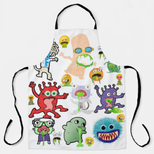Grotesque monsters and creatures apron