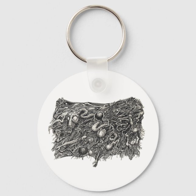 Grotesque Number 1, by Brian Benson Key Ring (Front)