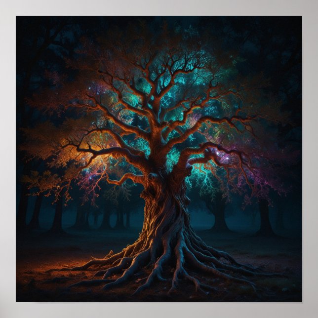 Grotesque Ornate Binary Tree Entity Twisted Branch Poster (Front)