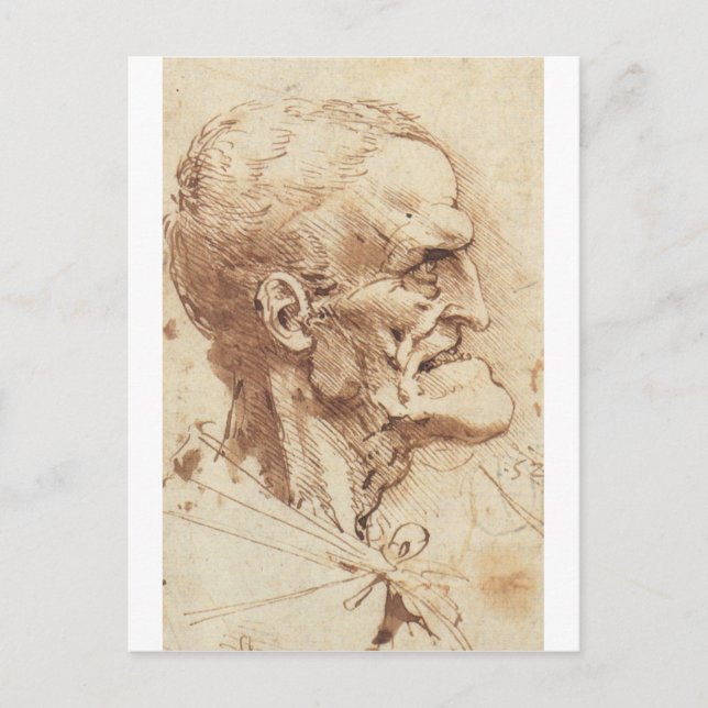 Grotesque profile postcard (Front)