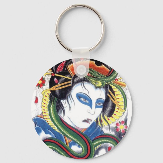 Grotesque & Snake Key Ring (Front)