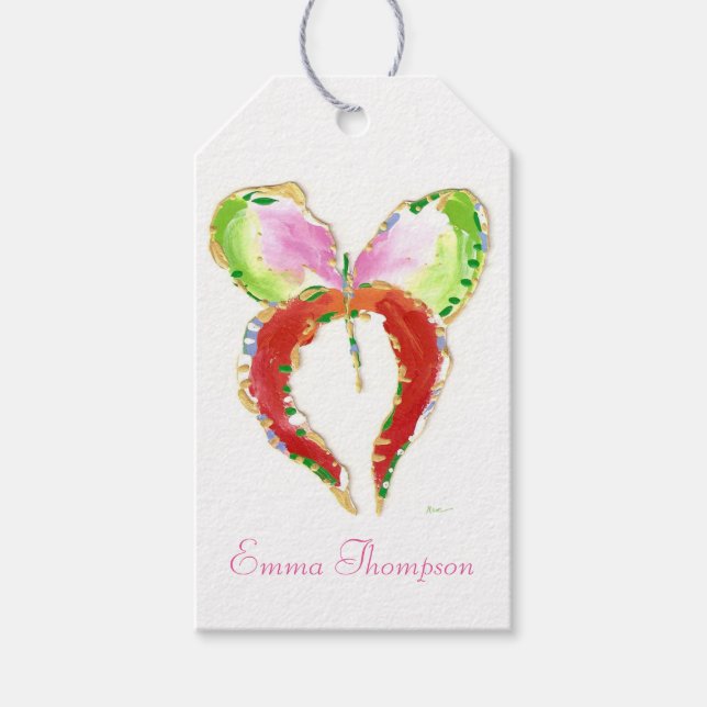 Groth Butterfly gift tag (Front)