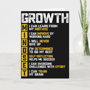 Groth Mindset Motivational Saying Inspirational Ro Card