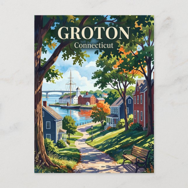 Groton, Connecticut, USA USA Postcard (Front)