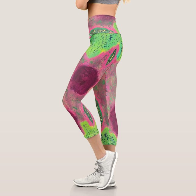 Grotto Chaotica Capri Leggings (Left)