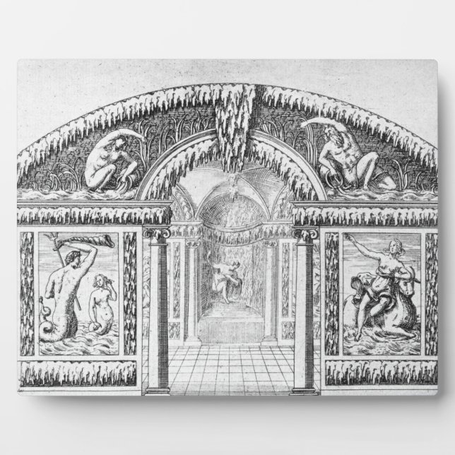 Grotto design from 'The Gardens of Wilton', publis Plaque (Front)