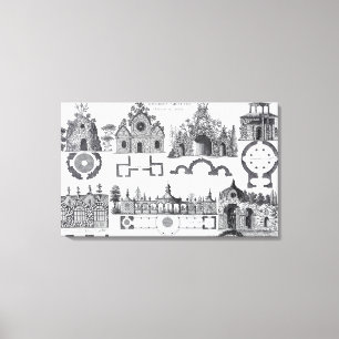 Grotto designs from 'Jardins Anglo-Chinois' by Geo Canvas Print