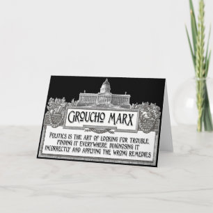 Groucho Marx on Politics Card