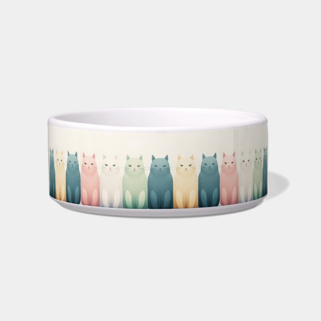 Grouchy Cat Feeding or Watering Bowl (Front)