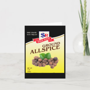 Ground Allspice Halloween Costume Unique Fun Foodi Card