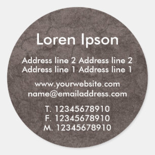 Ground Business / Profile Classic Round Sticker