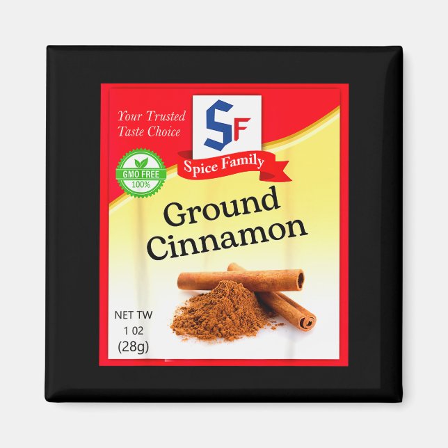 Ground Cinnamon Condiment Holiday Sce Group Costum Magnet (Front)