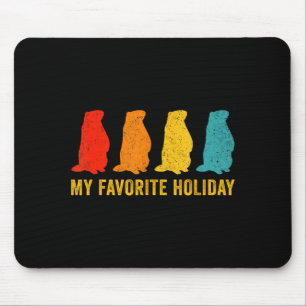 Ground Hog Day Shirt Decorations Costume Woodchuck Mouse Pad
