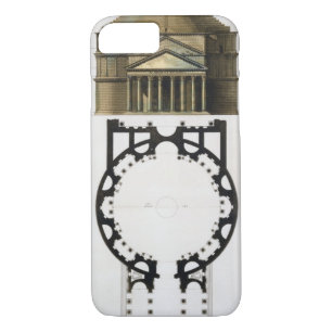 Ground plan and facade of the Pantheon, Rome, from iPhone 8/7 Case