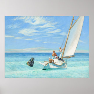 Ground Swell – Edward Hopper Nautical Art Print