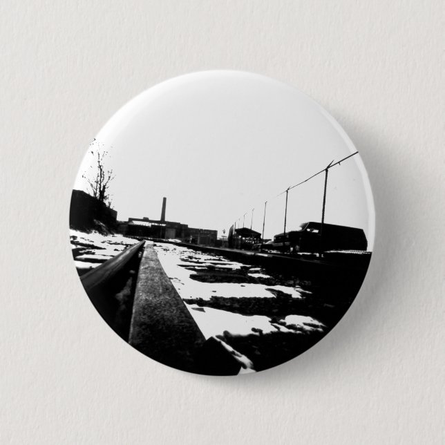 Ground View Of Road Tracks 6 Cm Round Badge (Front)