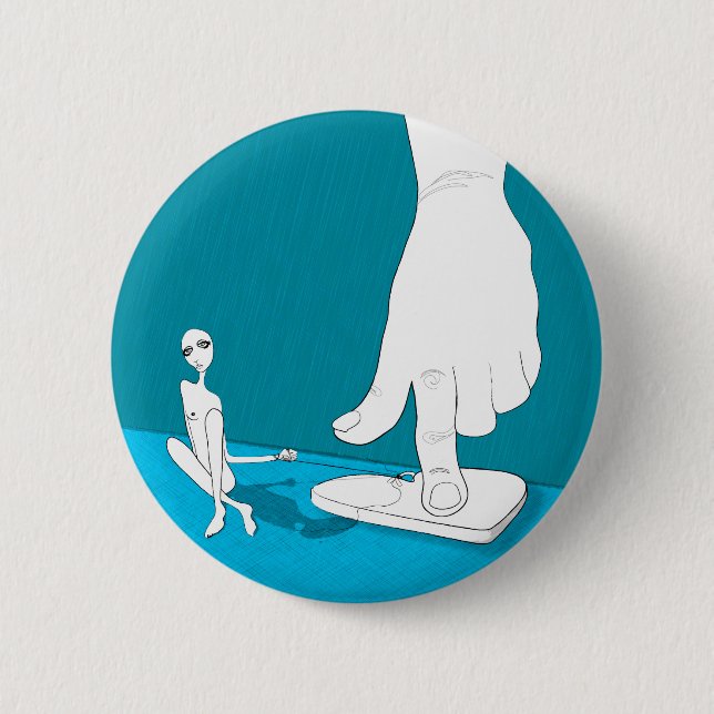 grounded 6 cm round badge (Front)