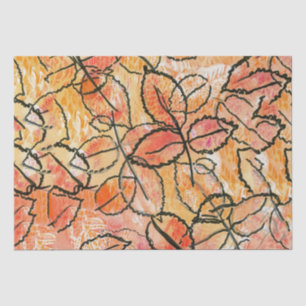 Grounded Leaves design on Tissue Paper