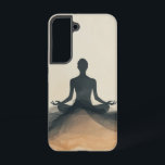 Grounded Zen Flow Phone Case<br><div class="desc">A peaceful figure sits grounded in meditation,  surrounded by soft neutral tones—perfect for creating a calm and centred energy.</div>