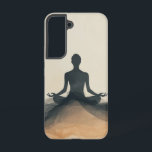 Grounded Zen Flow Phone Case<br><div class="desc">A peaceful figure sits grounded in meditation, surrounded by soft neutral tones—perfect for creating a calm and centred energy.</div>